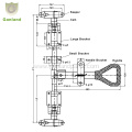 GL-11135 Truck Trailer Rear Door Rod Lock 27mm